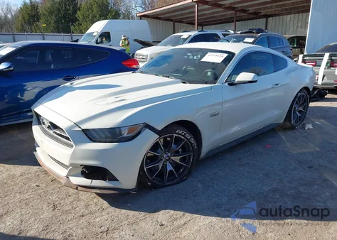 2015 Ford Mustang Gt 50 Years Limited Edition из США, поврежденный, VIN 1FA6P8RF7F5501190